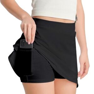 Black Athletic Skort